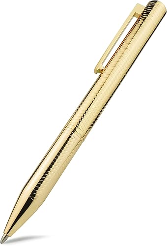 STONEGO Bolígrafo de metal cromado sin tapa tinta negra de 0039in punta media suave bolígrafo ejecutivo retráctil de acero inoxidable bonito regalo disponible en Yaxa Colombia