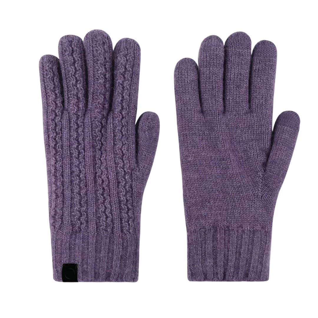 Guanti caldi da donna lavorati a maglia, tinta unita, per Capodanno, feste, casual, caldi