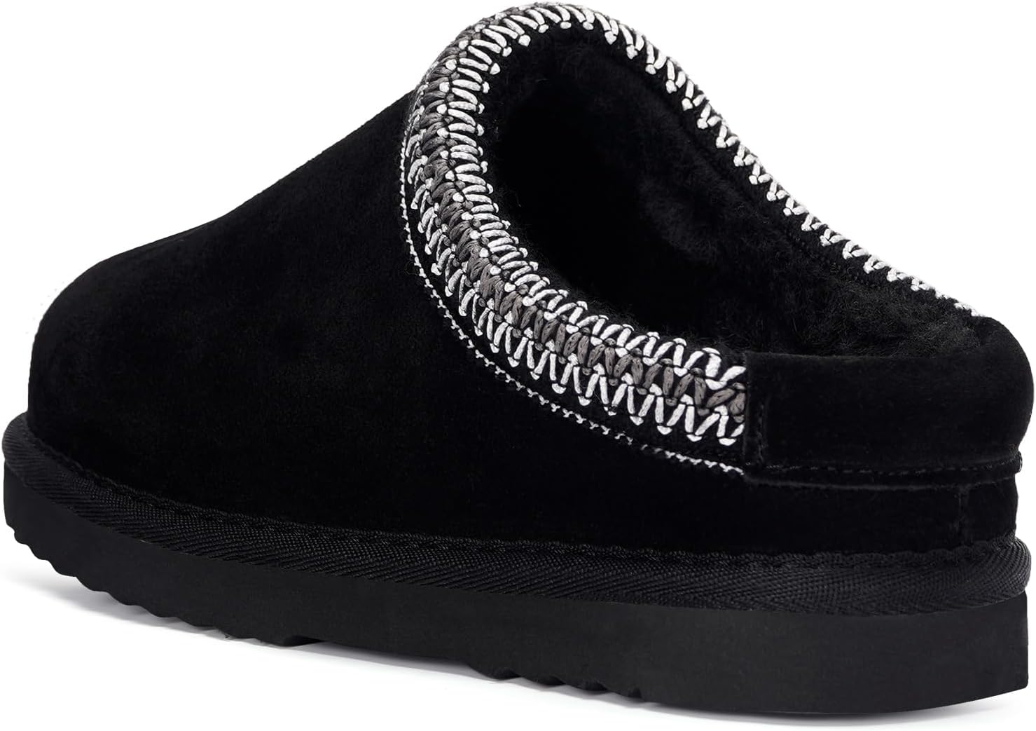 Kids Slippers Boys Girls Clogs Slipper Faux Fur Soft Slip On Suede Warm Winter House Shoes Cozy Anti-Slip Indoor Outdoor Mules