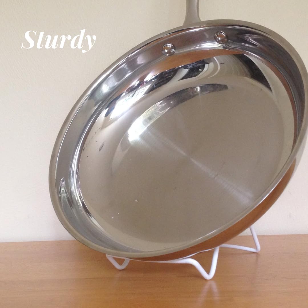 KINGDOM SOLUTIONS Made in USA 2-Pack Sturdy & Durable Adjustable White Metal Easels to Display Books, Frames, Comics, Plates & More - Unique on The Market