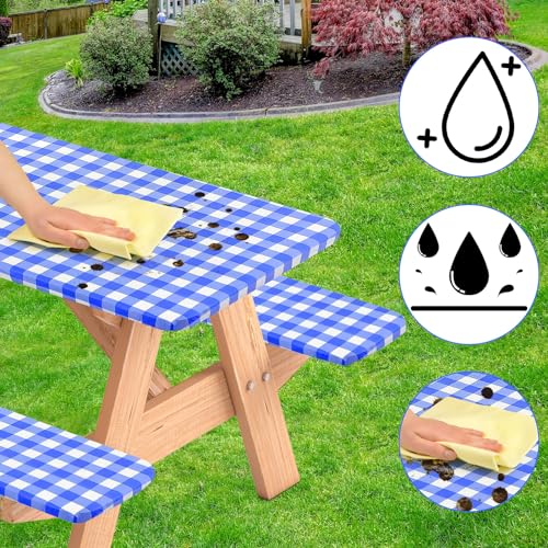Nappe de camping élastique imperméable avec envers en flanelle anti-rayures - 5