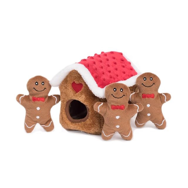 ZippyPaws Burrow- Interactive Dog Puppy Toys for Boredom Stimulating Pet Products to Keep Them Busy Hide Seek Plush