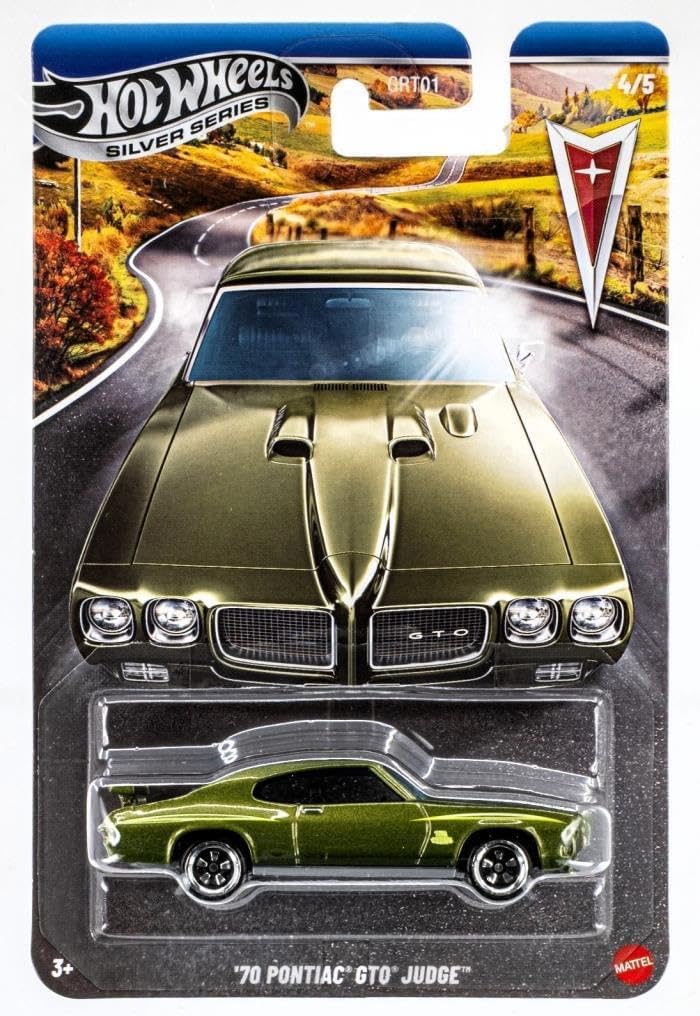Hot Wheels Silver Series 1:64 Tekli Arabalar - 70 PONTIAC GTO JUDGE GRT01 - JKY13