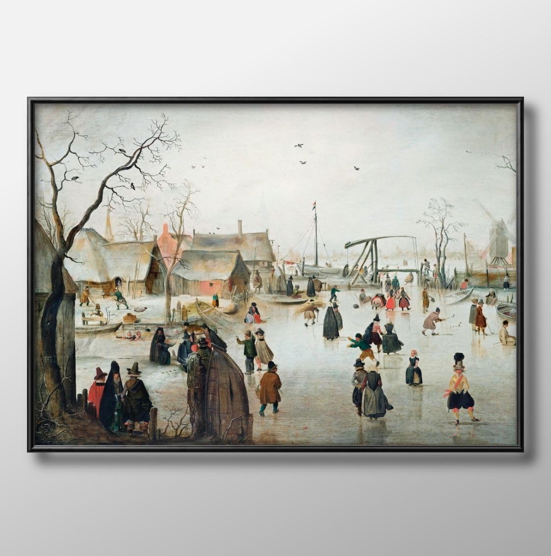 Amazon.co.jp: ヘンドリック アーフェルカンプ 冬の楽しみ A3 サイズ