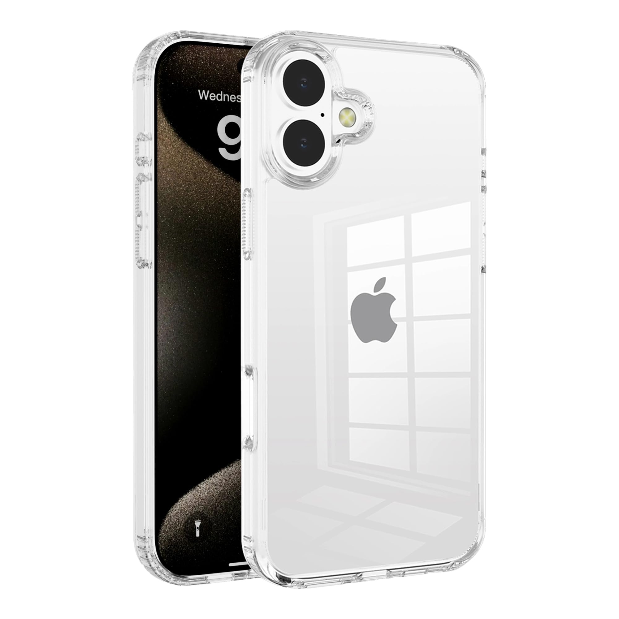Elrvaga Ultra-Clear Hybrid Case Shockproof & Anti-Yellowing Phone Case | TPU + Acrylic Dual Protection | Slim Fit & Scratch-Resistant Design for