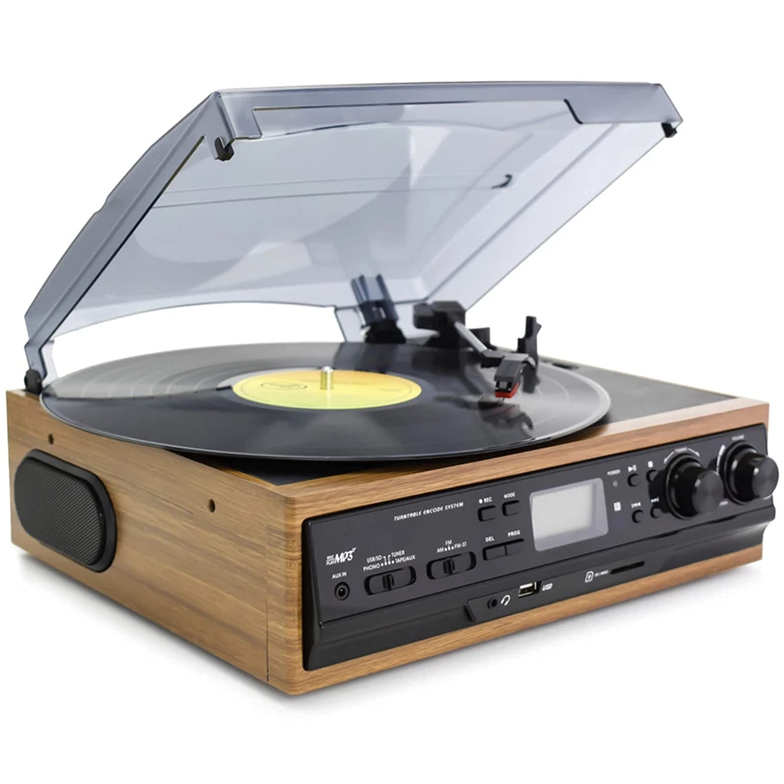 Buy Record Player Bluetooth Turntable Vinyl Record Player, BuiltIn