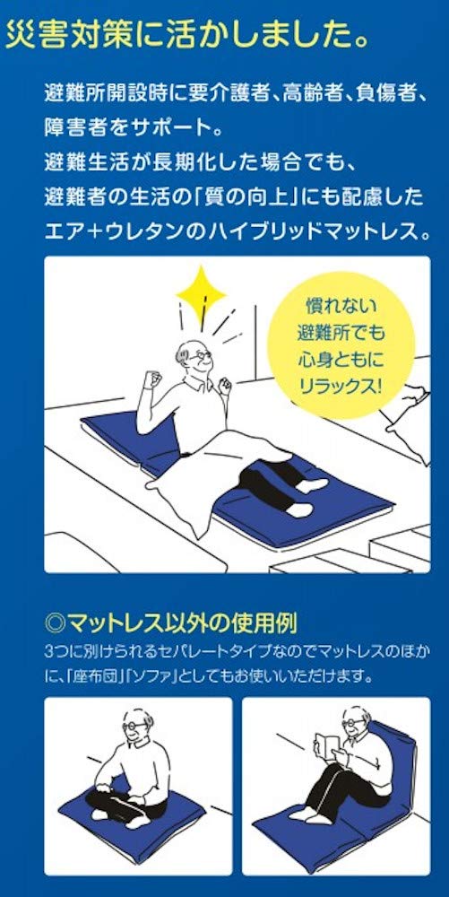 Amazon｜タイカ 災害備蓄用マットレス 担架付きタイプ アルファ