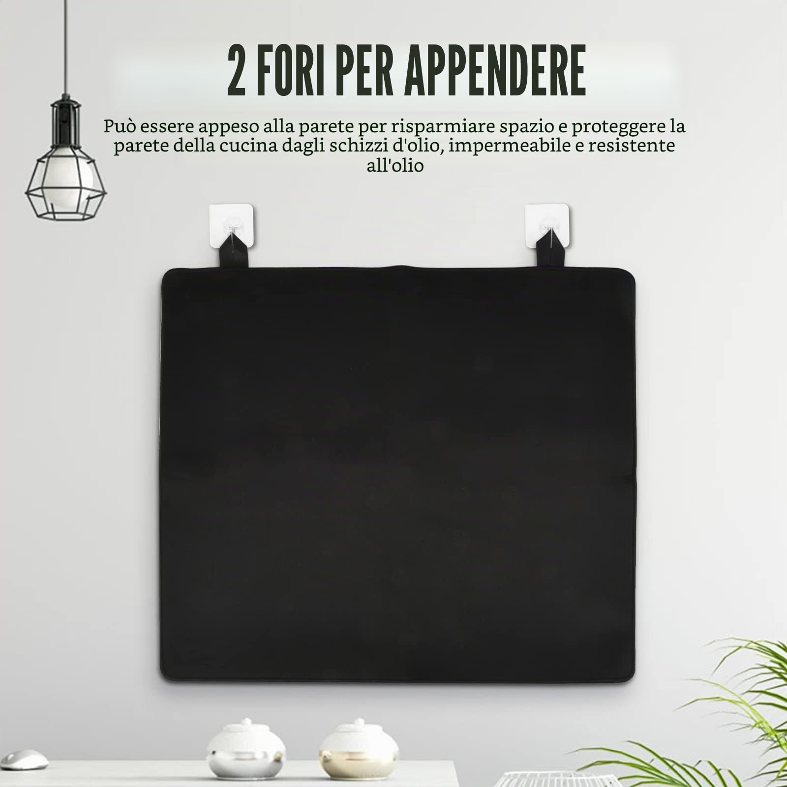 Tappetino per Piano Cottura a Induzione 61.5x53 cm, Tappetino per Piano Cottura a Induzione, Coperchio per Piano Cottura Elettrico, Tappetino Protettivo per Stufa in Vetro Con Rivestimento Antiscivolo