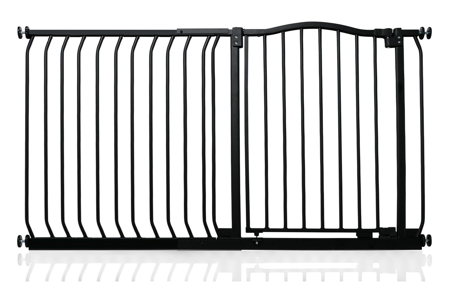 Safetots Curved Top Safety Gate, 71cm - 80cm, Matt White, Pressure Fit Stair Gate, Baby Gate for Doors Hallways and Spaces, Safety Barrier, Easy Installation — view 57