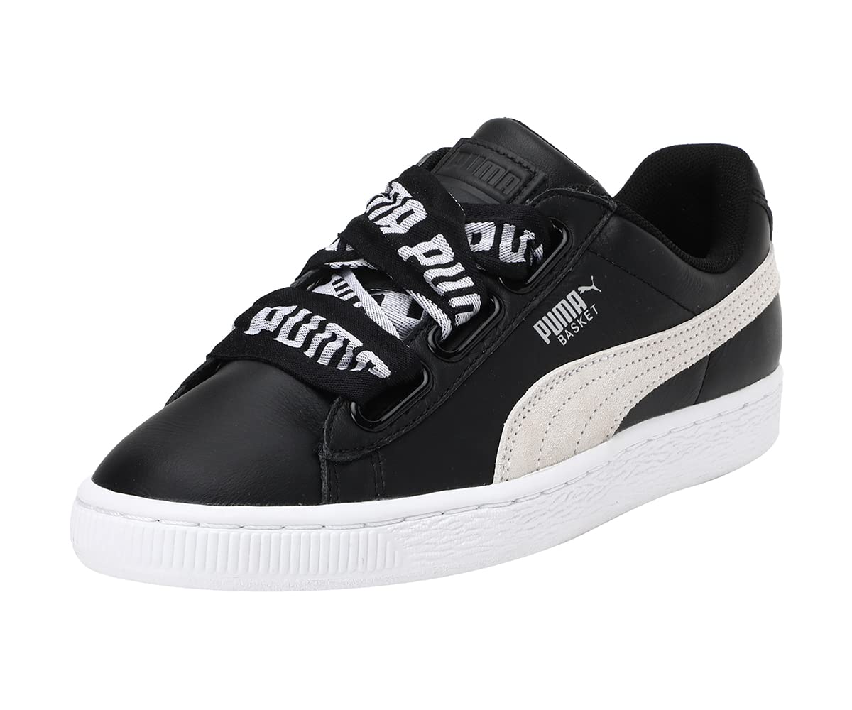 Buy Puma womens Basket Heart DE Wn's Puma Black-Puma White Sneaker - 7.5 UK  (36408201) at Amazon.in