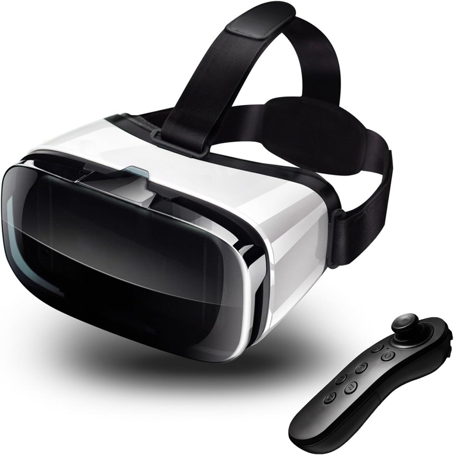 VR Headset for Phone with Controller, Compatible with iPhone Samsung and Android 3D Virtual Reality for Kids and Adults VR Goggles for Smartphone /4.5-6.3in Eyes Protected Anti-Blue HD Lenses VR Headset for Phone with Controller, Compatible with iPhone Samsung and Android 3D Virtual Reality for Kids and Adults VR Goggles for Smartphone /4.5-6.3in Eyes Protected Anti-Blue HD Lenses