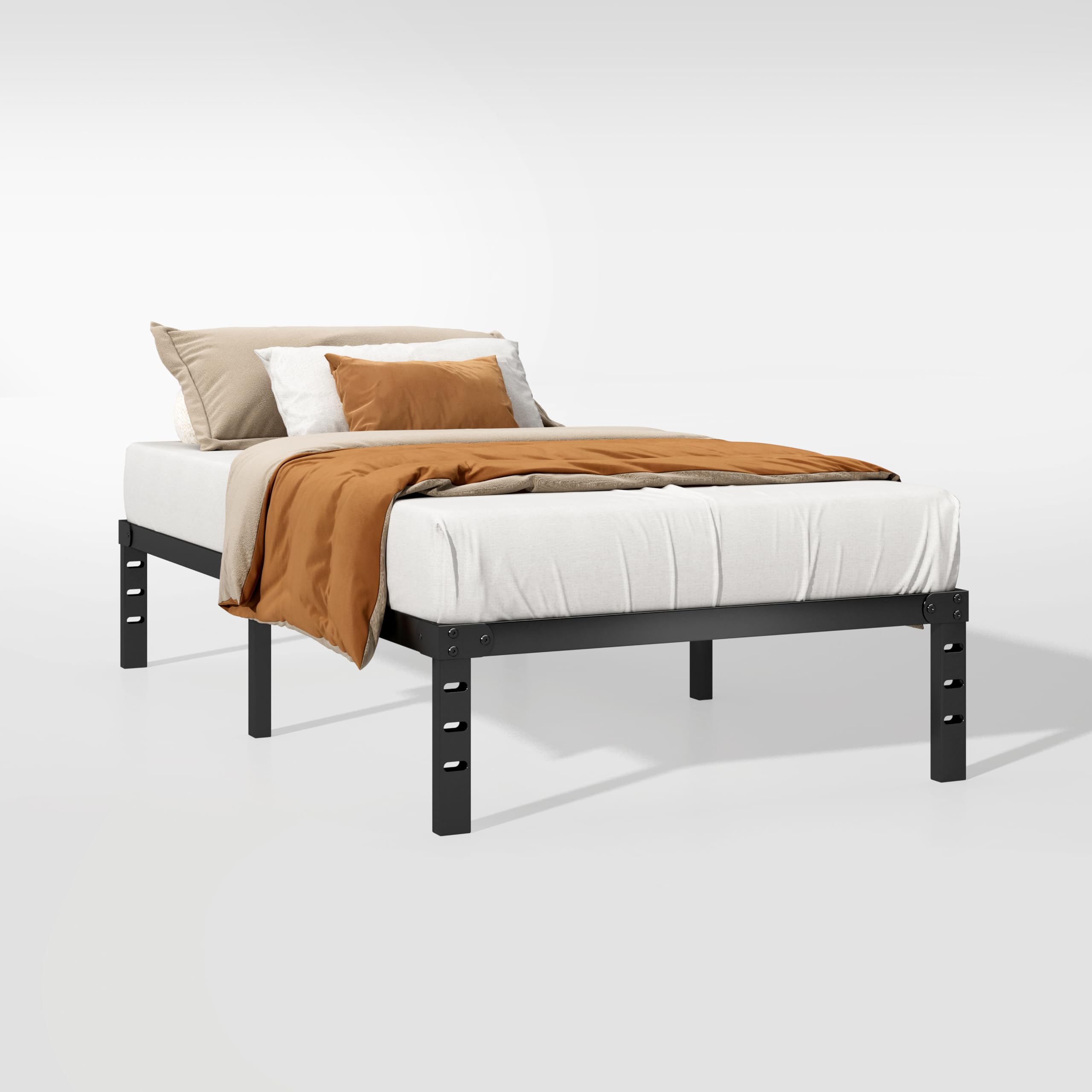 Amazon.com: Kix Nox Twin Size Bed, 14 Inch Metal Bed, No Box