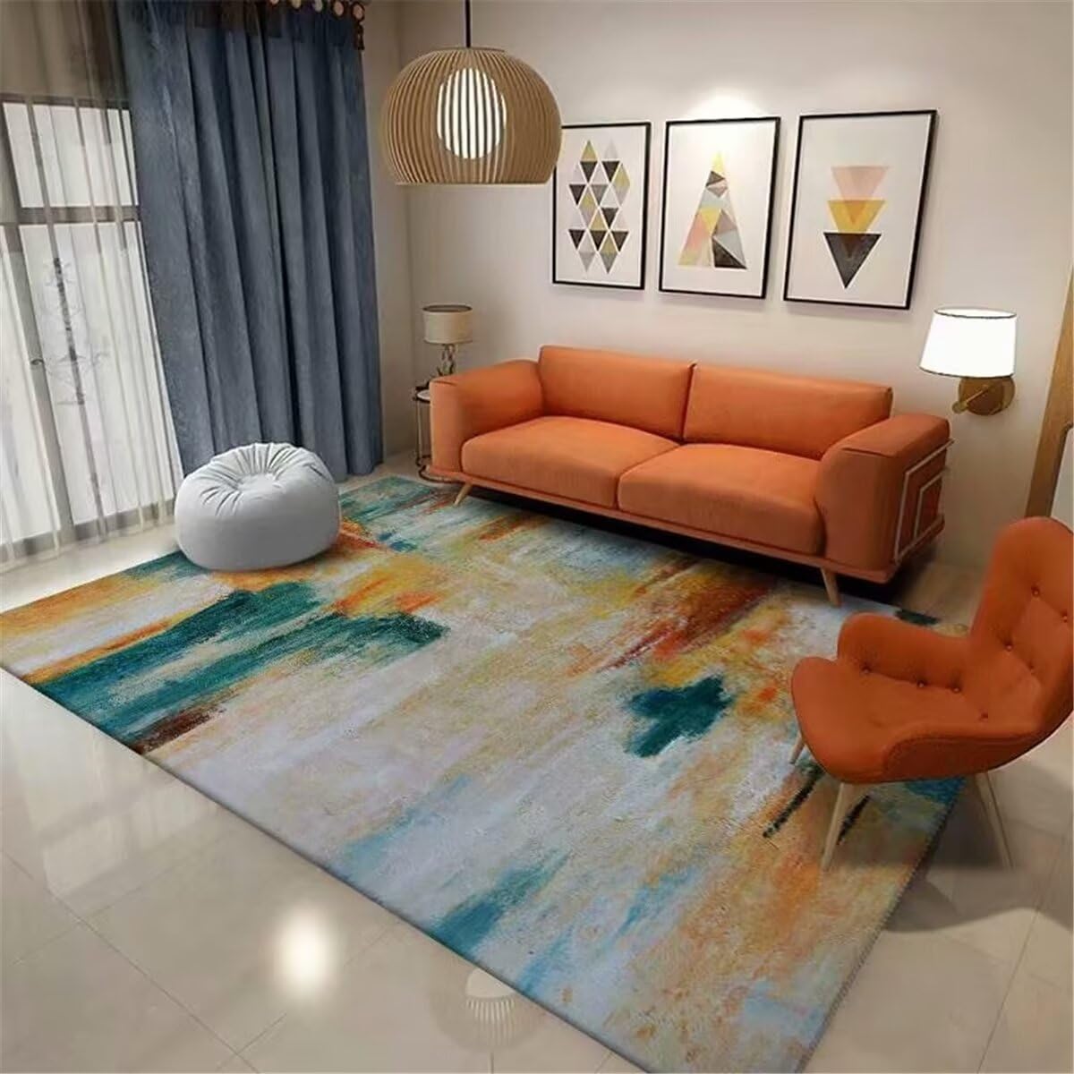 Tapis de chambre lavable pour éliminer facilement les taches du quotidien