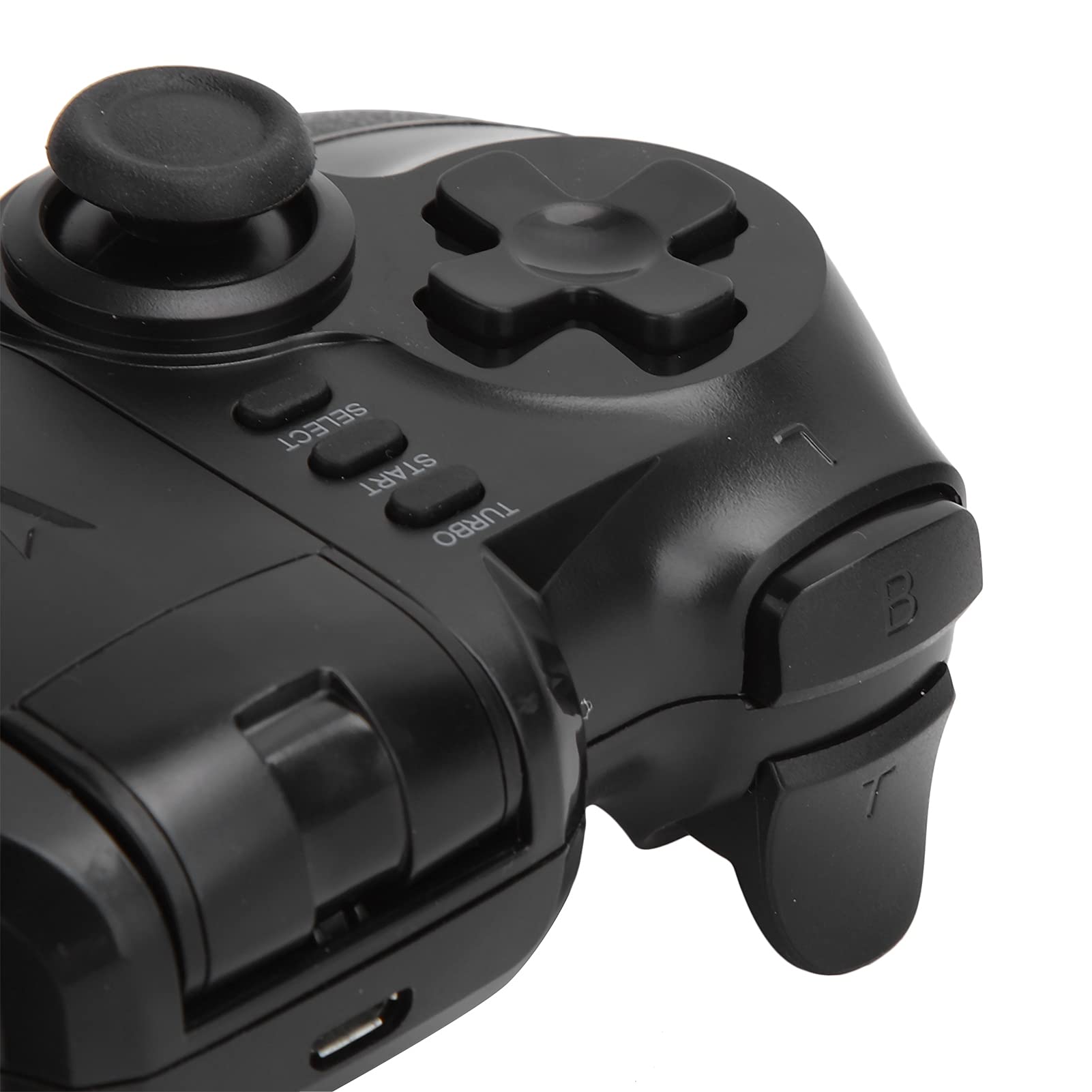 Gamepad Bluetooth, bezprzewodowy kontroler gier funkcja multimedialna do konsoli do gier PS3 do inteligentnych telewizorów do smartfonów do tabletów do komputerów PC (czarny, Pisa pochwa typ wieży)