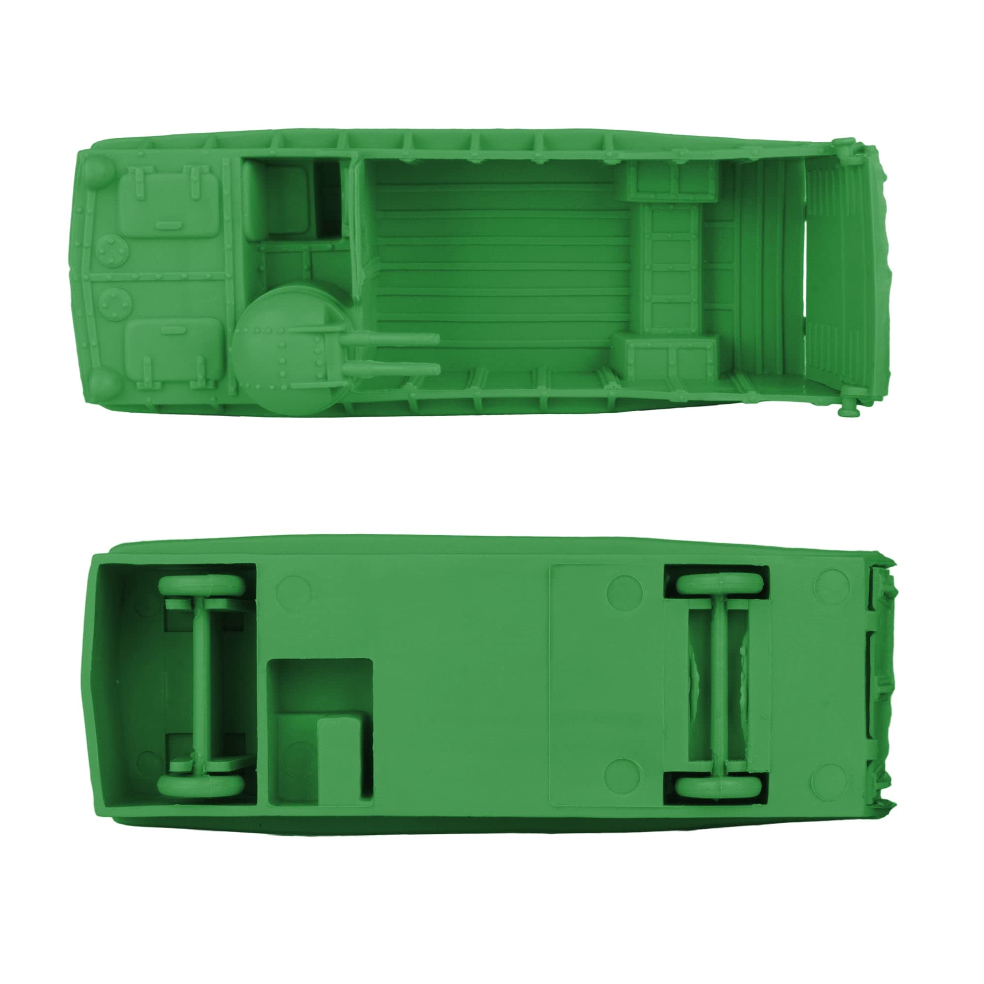 BMC Classic Marx Landing Craft - 4 unidades de plástico verde ejército hombres vehículos de barco 3