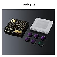 Vista 7 de K&F Concept Filtro ND Compatible con DJI Osmo Action 5 Pro/Osmo Action 4, Juego de 6 Filtros CPL ND8 ND16 ND32 ND64 ND256 Polarizador Filtro