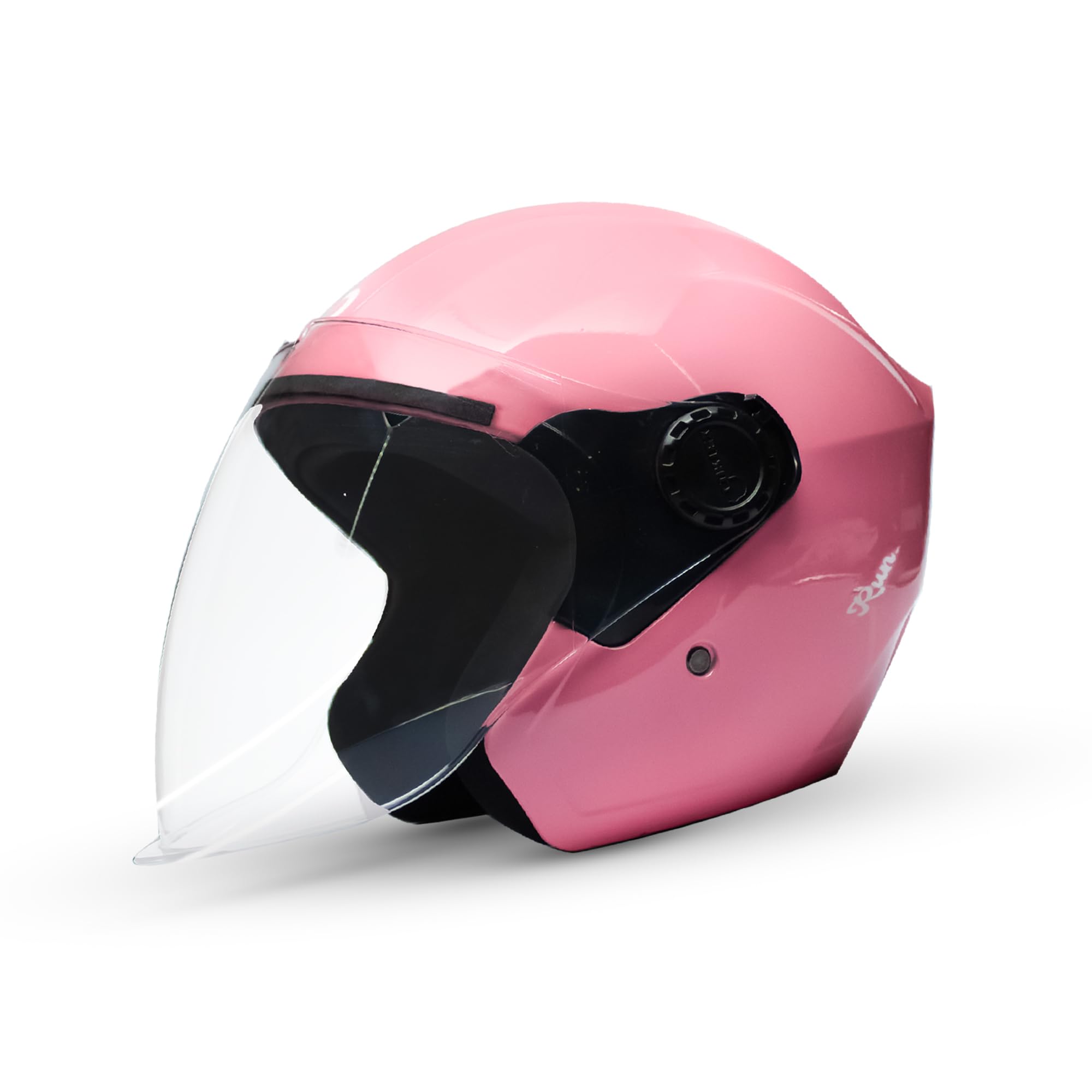 Cortex Run Half Face Matt Finish with Scratch Resistant Curved Polycarbonate Visor, Hard ABS Shell Helmet for Men and Women | Clear Visor, Lightweight-image-27