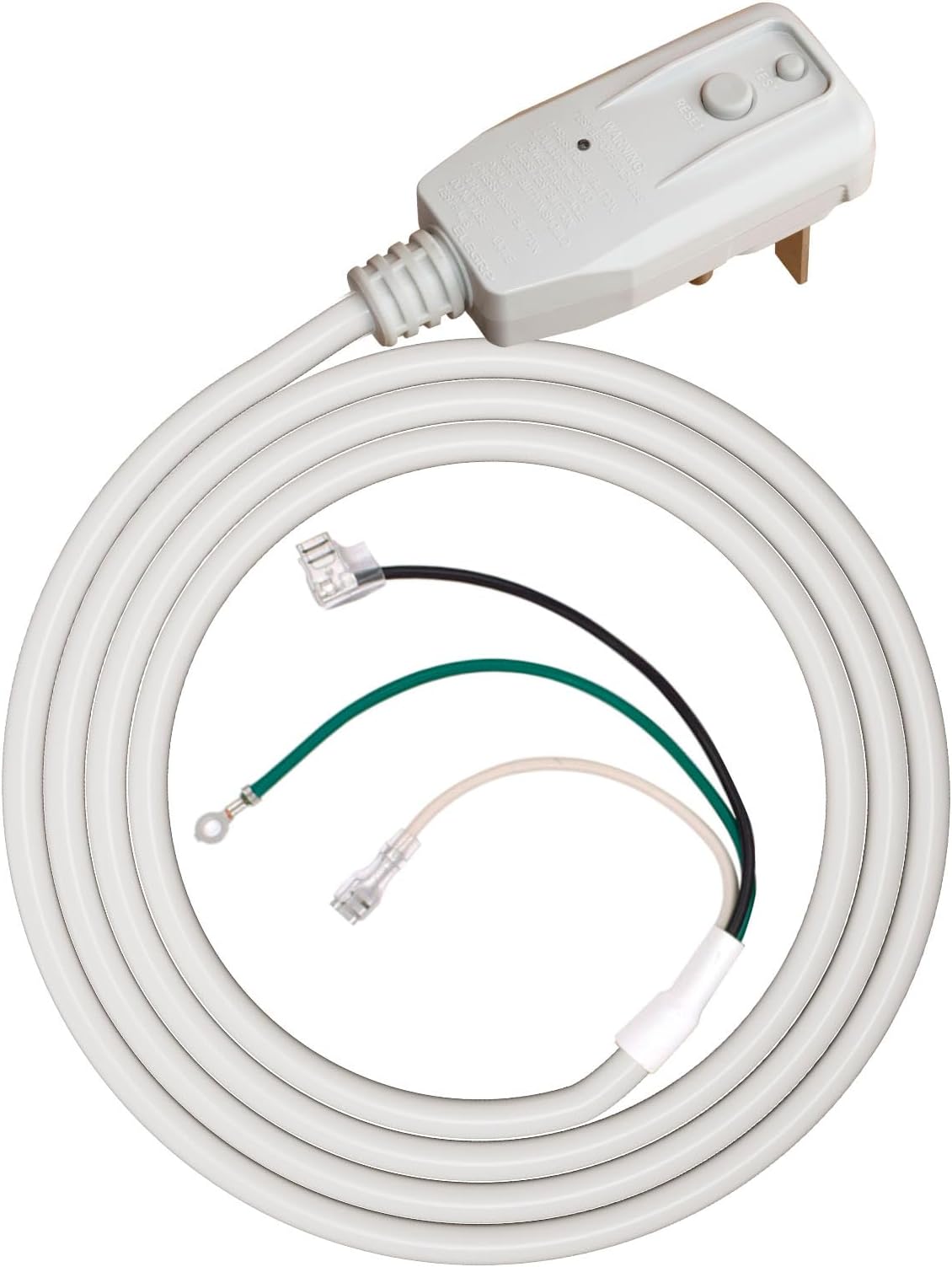 L22630 L15630 25Amp 12AWG 240VAC 6000W NEMA 6-30P LCDI Power Cord Plug for A/C Air Conditioner, E250451 UL Certified, 60Hz 7.5FT Leakage Current Detection Interrupter Replacement (1 Pack)