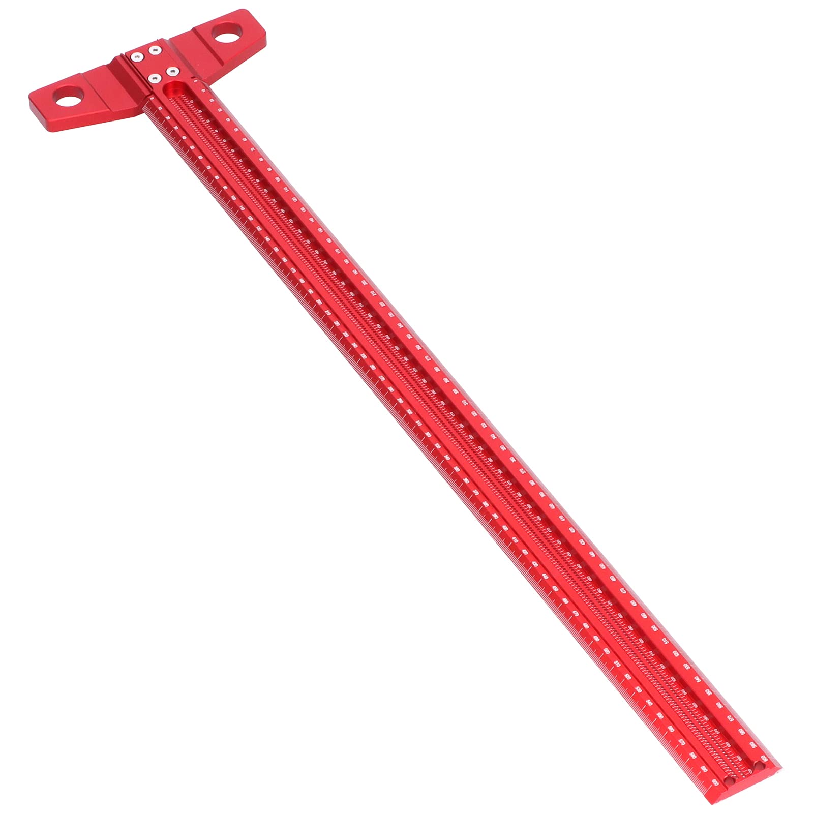 Haofy Regla Cuadrada en T de Aleación de Aluminio con Placa Posterior Extraíble, Trazador de Carpintería Preciso para Diseño y Medición, para Carpintero y Carpintero de Bricolaje (600 mm)