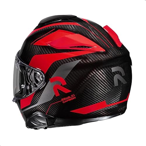 Miniatura 3 de Casco para motocicleta HJC RPHA 71 Carbon Hamil con visera protectora HJ-40 Pinlock, aprobado por DOT (MC1, X-Small)