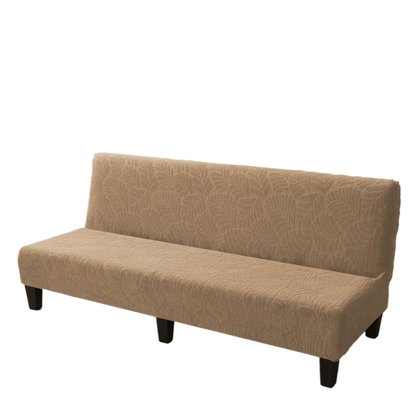 DHYUACN Armless Sofa Slipcover Armless Sofa Bed Cover Stretch Protector Spandex Jacquard Fabric Covers(Color 9,M)