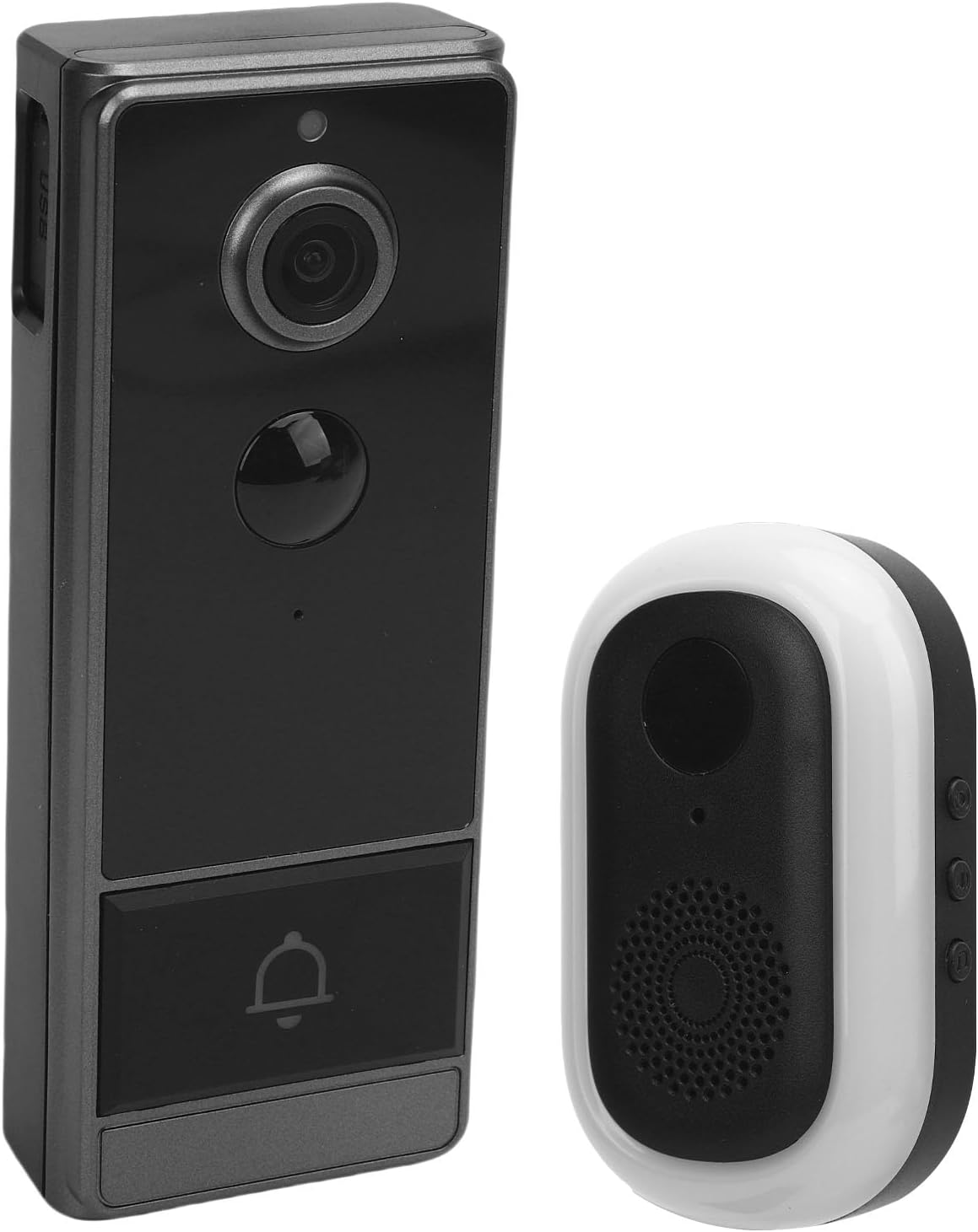 Zopsc Video Doorbell, 2.4G WiFi Smart Door Camera with APP Remote Monitoring, 2 Way Talk, 120 Degree Wide Angle Lens, IP67, PIR Human Detection for Android 4.3 and Above