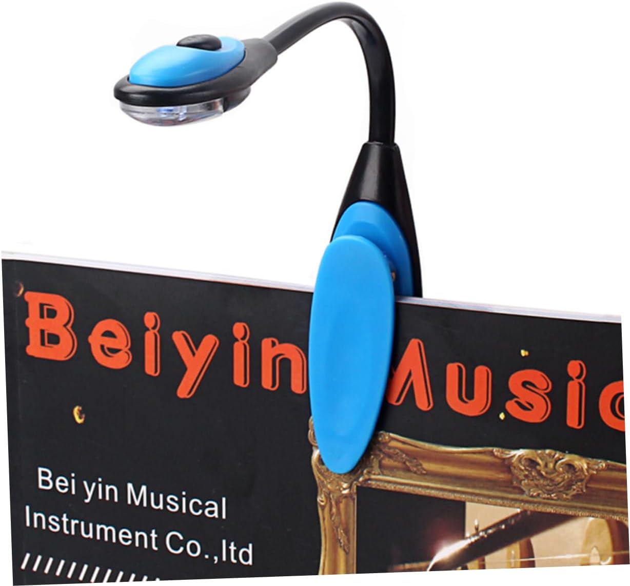 Gadpiparty Adjustable Clip Led Reading Light for Laptop Music Stand and Bed Flexible USB Lamp with Eye-Protection Technology Blue Color for Study and Crafts