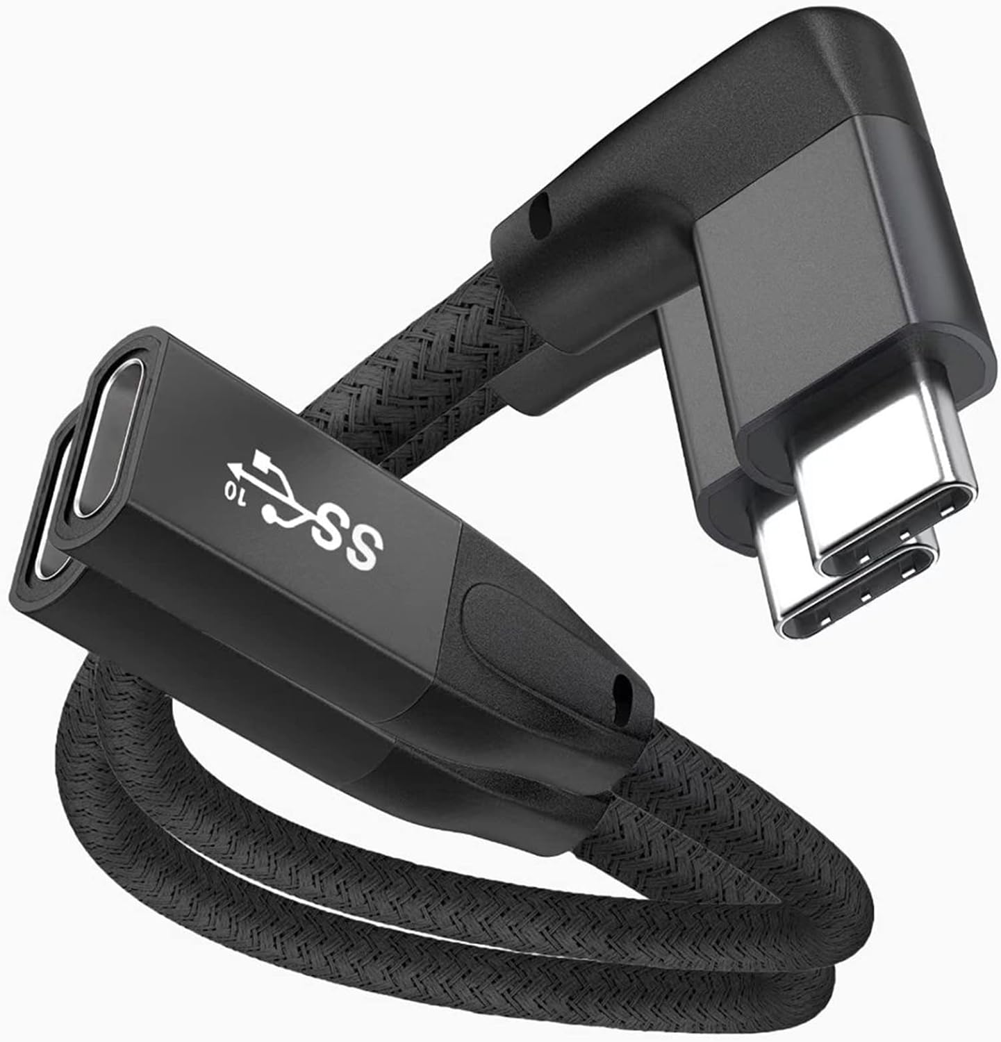 Buy Right Angle USB C Extension Cable 0.6FT 2Pack,UseBean 90 Degree