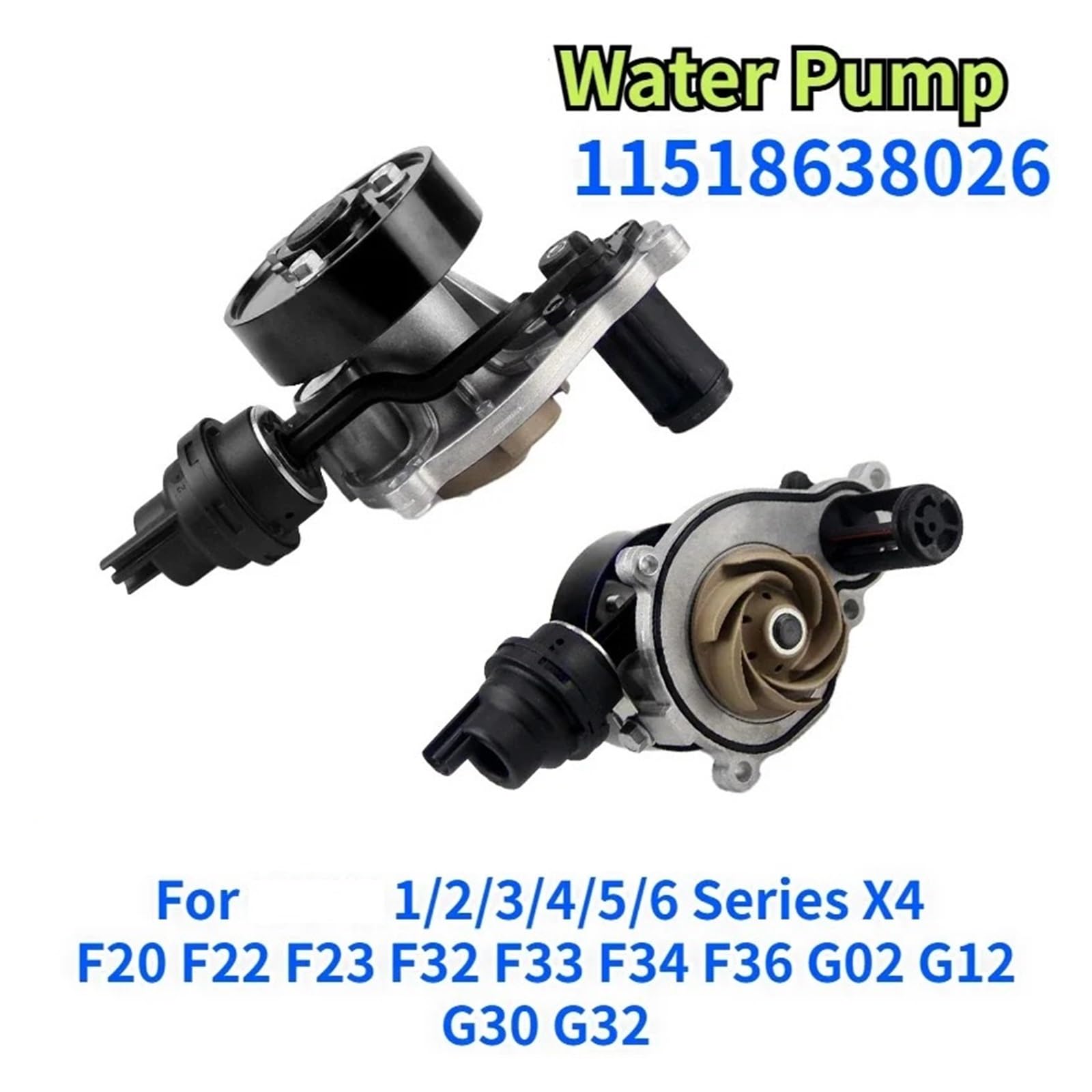 Water Pump,Fit For 1 2 3 4 5 6 Series X4 F20 F22 F23 F32 F33 F34 F36 G02 G12 G30 G32 zamienna pompa wody pomocniczej