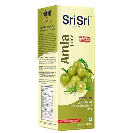 Sri Sri Tattva Amla Juice, 1Litre (Pack of 1)