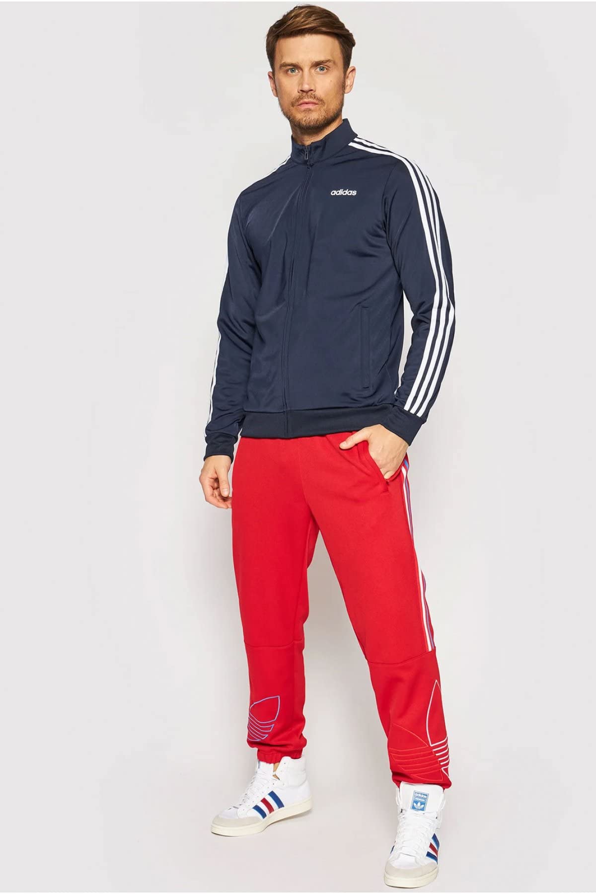 adidas Essentials 3-Streifen - Bluza dresowa Mężczyźni