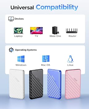ORICO USB3.0 2.5 inch Hdd 6TB Ssd External Slim Hard Disk Box, Black