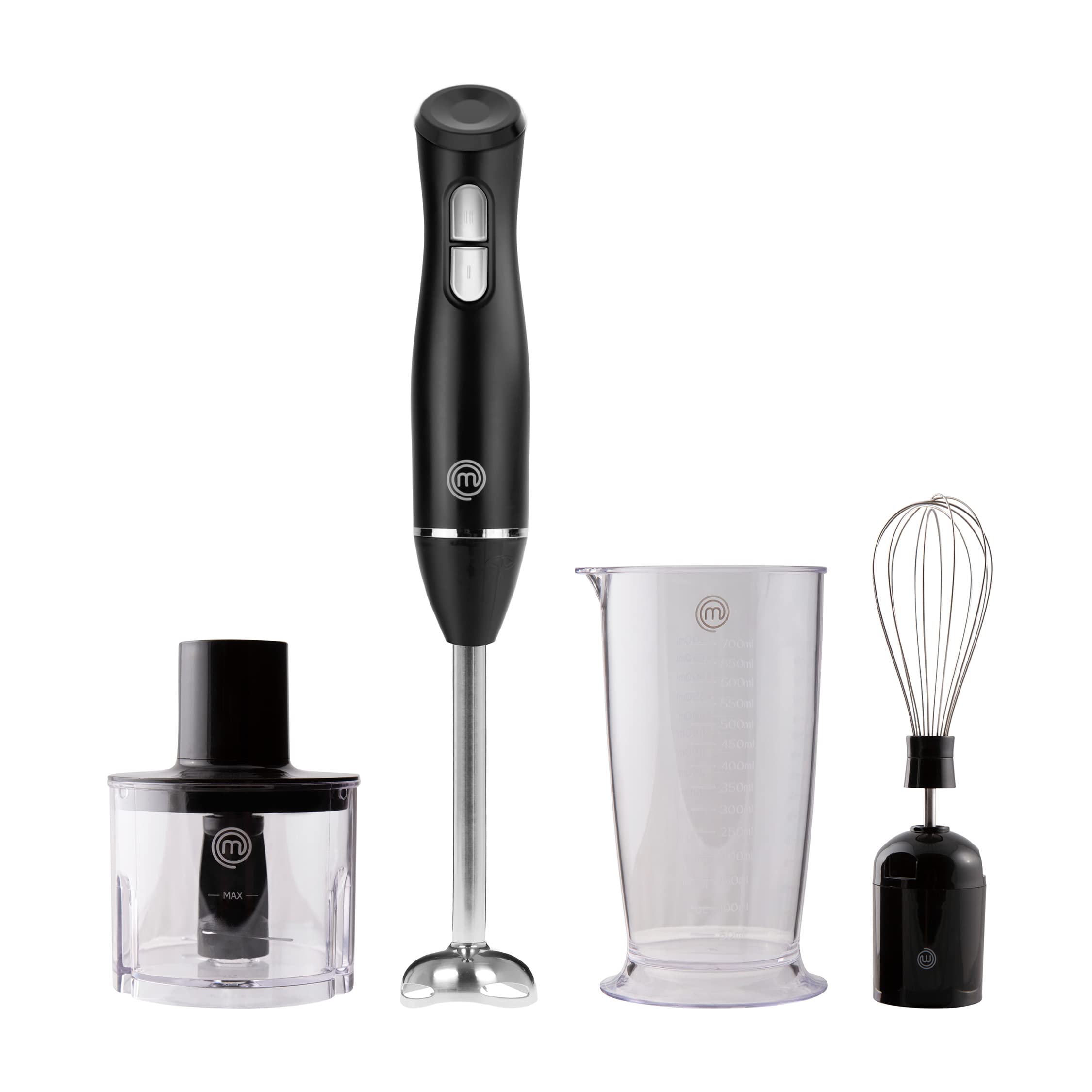 Buy MasterChef Hand Blender 4 in 1 Set including Blending Stick, Electric Whisk & Mini Chopper