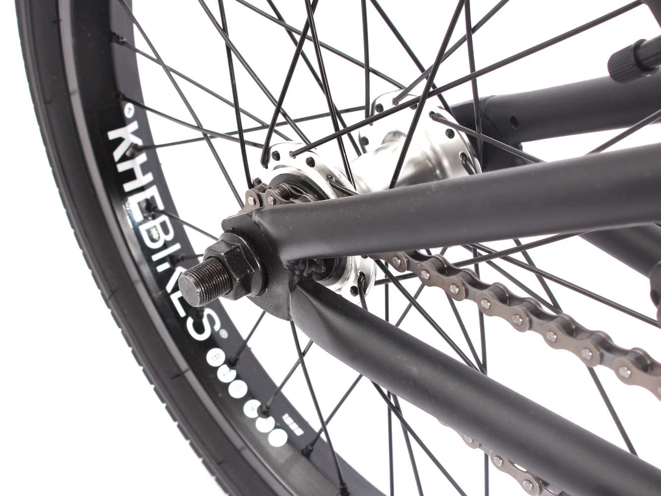 KHEbikes BMX Fahrrad Arsenic, 18 Zoll, patentierter Affix 360° Rotor, für Kinder und Jugendliche, schwarz, superleichtes Gewicht - nur 10,1kg