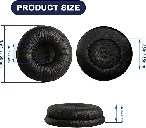 Miniatura 3 de Almohadillas de repuesto para auriculares Plantronics compatibles con Plantronics HW251N HW261N HW510 HW520 Blackwire C320 3210 3220 3320 Jabra Biz