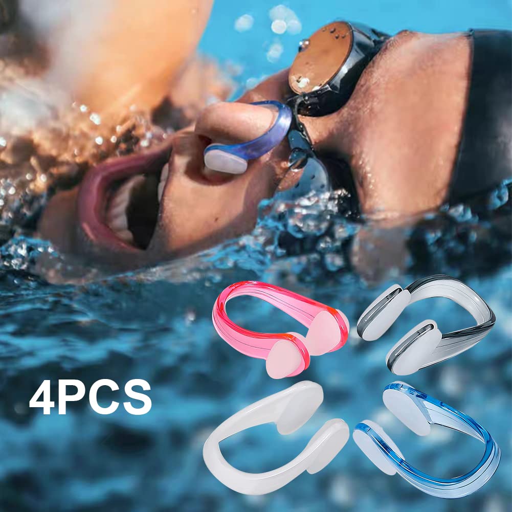 Pince De Nez En Silicone Pour La Natation, U00e9tanche Et