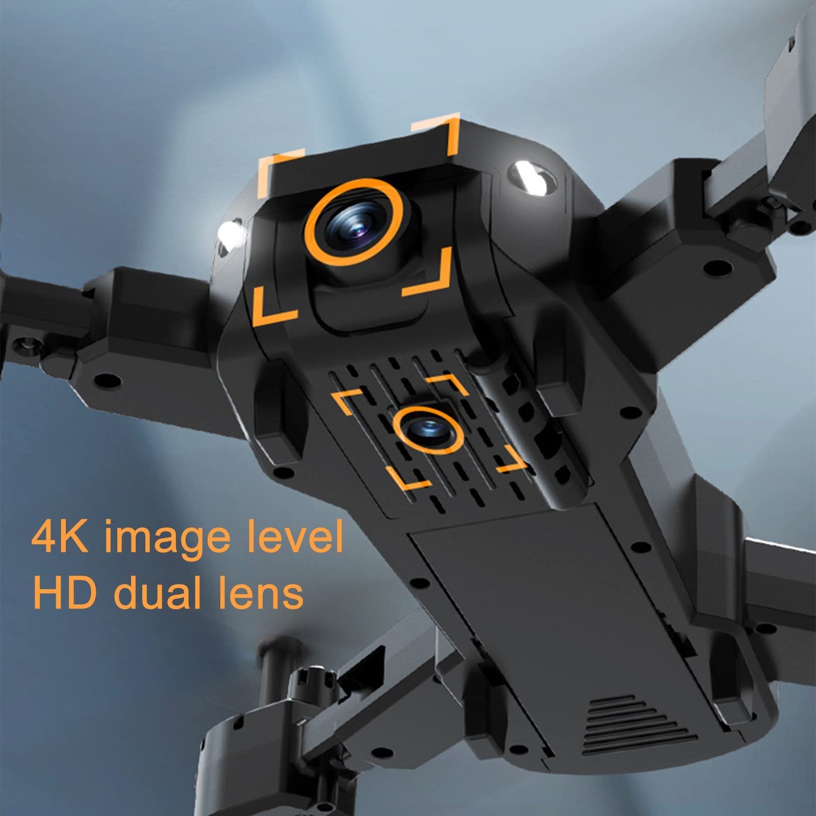 Dron z kamerą 720P dla dorosłych i dzieci, składany quadcopter zdalnie sterowany FPV z czterokierunkowym unikaniem przeszkód, inteligentne zawisanie, trzymanie wysokości, uruchamia