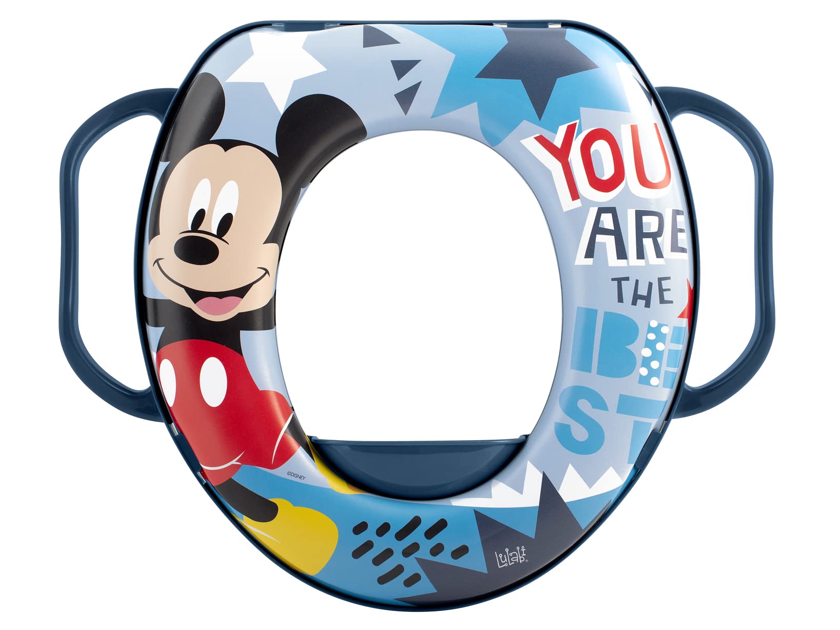Lulabi Disney Mickey Icon Toilet Reducer with Handles, Kid