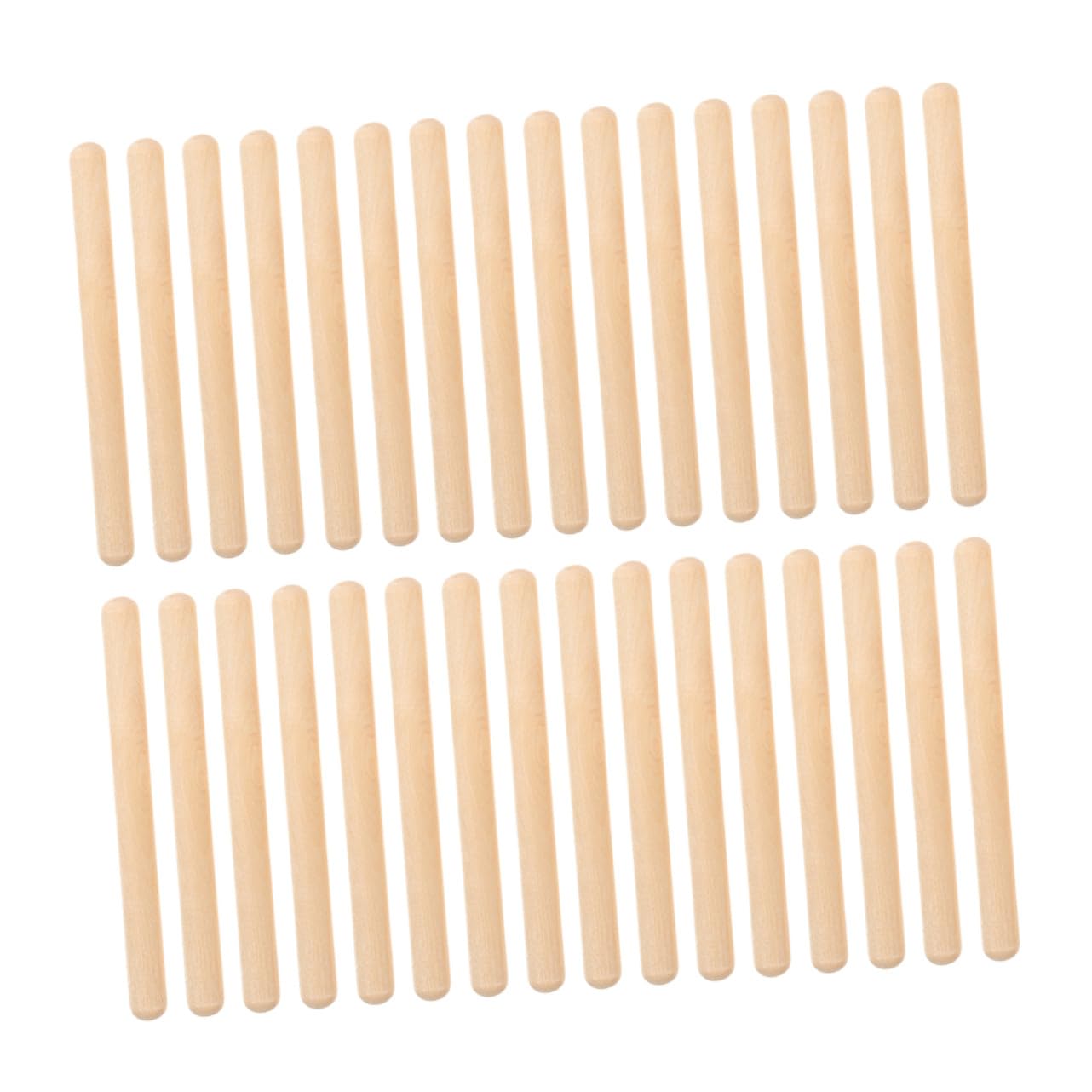 Bastoncini Ritmici per Giochi Musicali Educativi Sicuri in Legno Bordi Arrotondati 32 Pezzi Ragazzo Ragazza Indoor e Outdoor