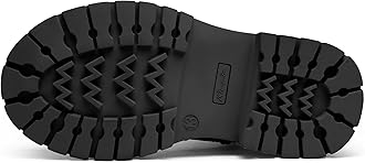 K KomForme Girls Ankle Boots with Side Zipper Chelsea Booties Lug Sole (Toddler/Little Kids/Big Kids)