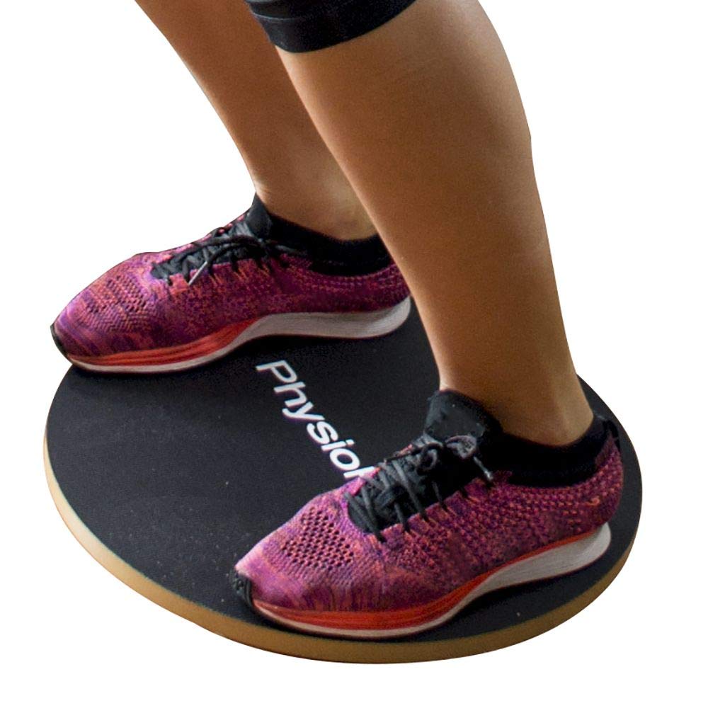 PhysioRoom Wooden Wobble Board 40cm Balance Board Stability Trainer