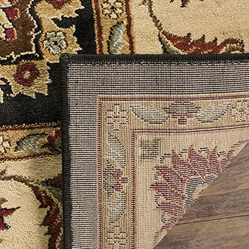 Tapete SAFAVIEH Lyndhurst Collection 2'3" x 8' Negro/Marfil miniatura 5