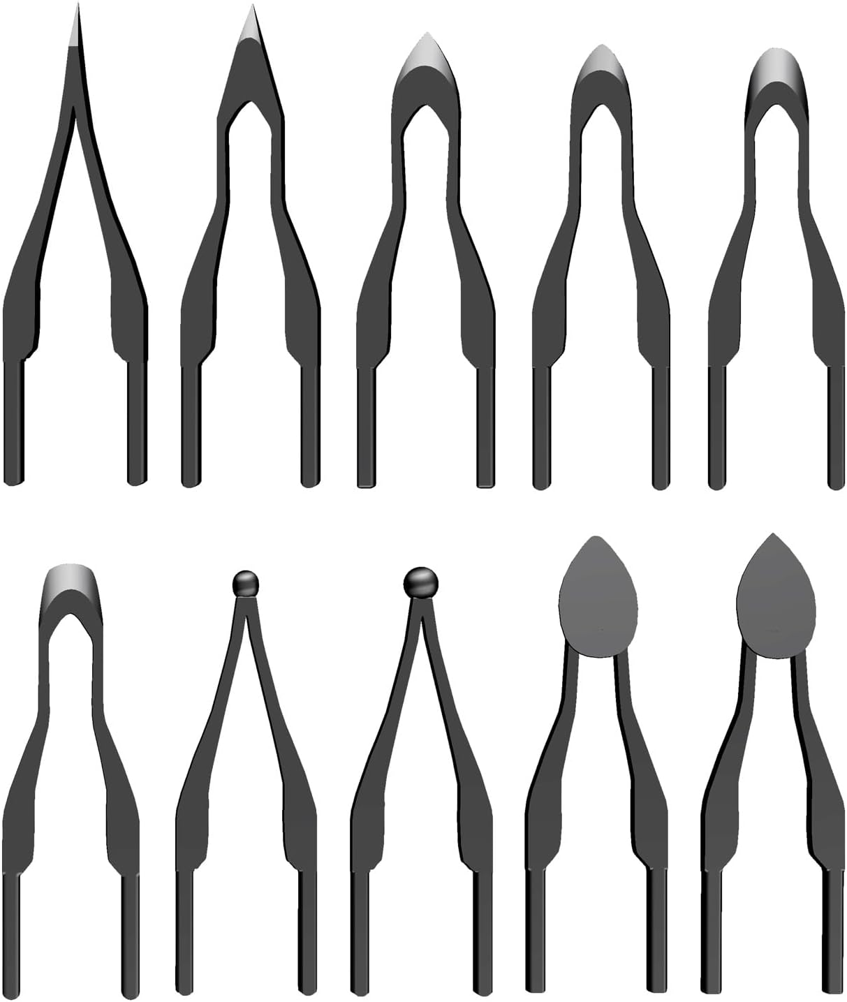 Pen tips-1-10 kinds wood burning pen tip