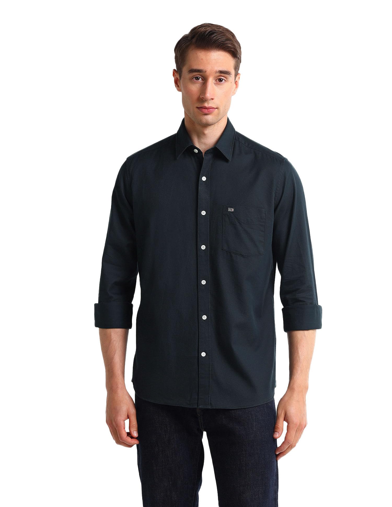 Men's Cotton Striped Fitted Shirt-image-1