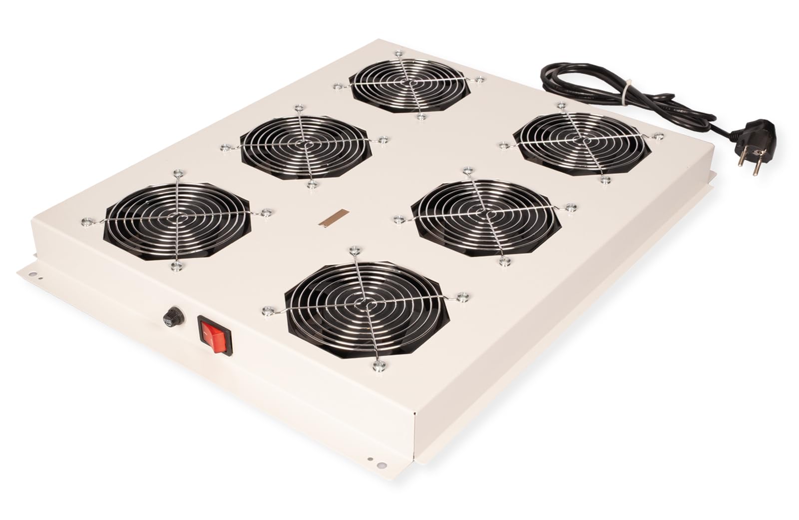 ROLINE Unité de Ventilation de Toit 19 Pouces 6 Ventilateurs, on/Off pour Armoire Serveur Gris