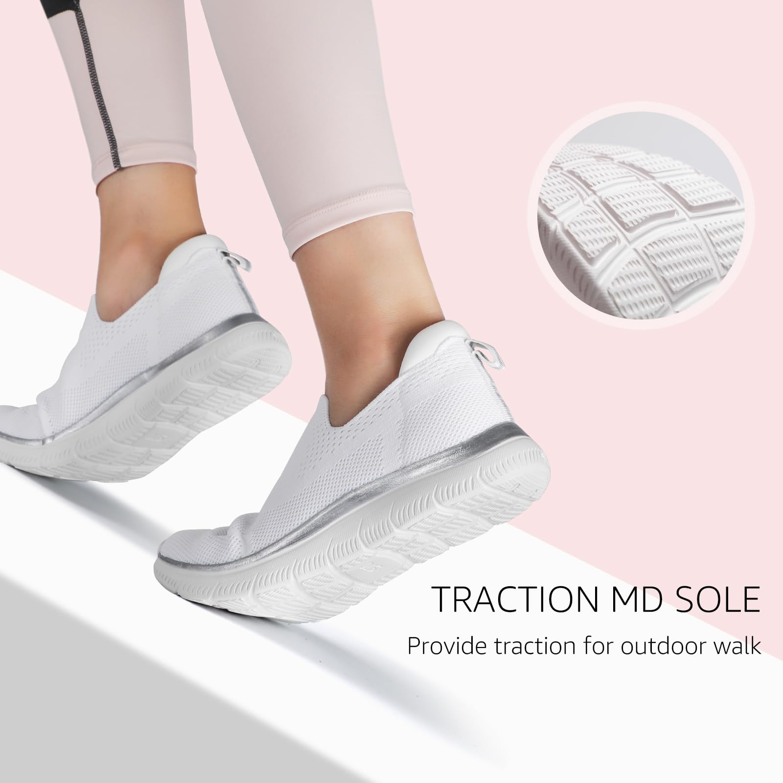 HKR Scarpe Donna Ginnastica Slip on Sneakers Outdoor Corsa Running Scarpe Sportive Casual