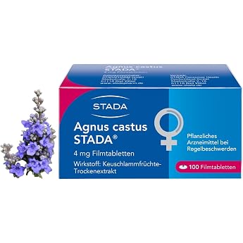 STADA Agnus Castus 4 mg Film-Coated Tablets for Regular Complaints Pack of 100