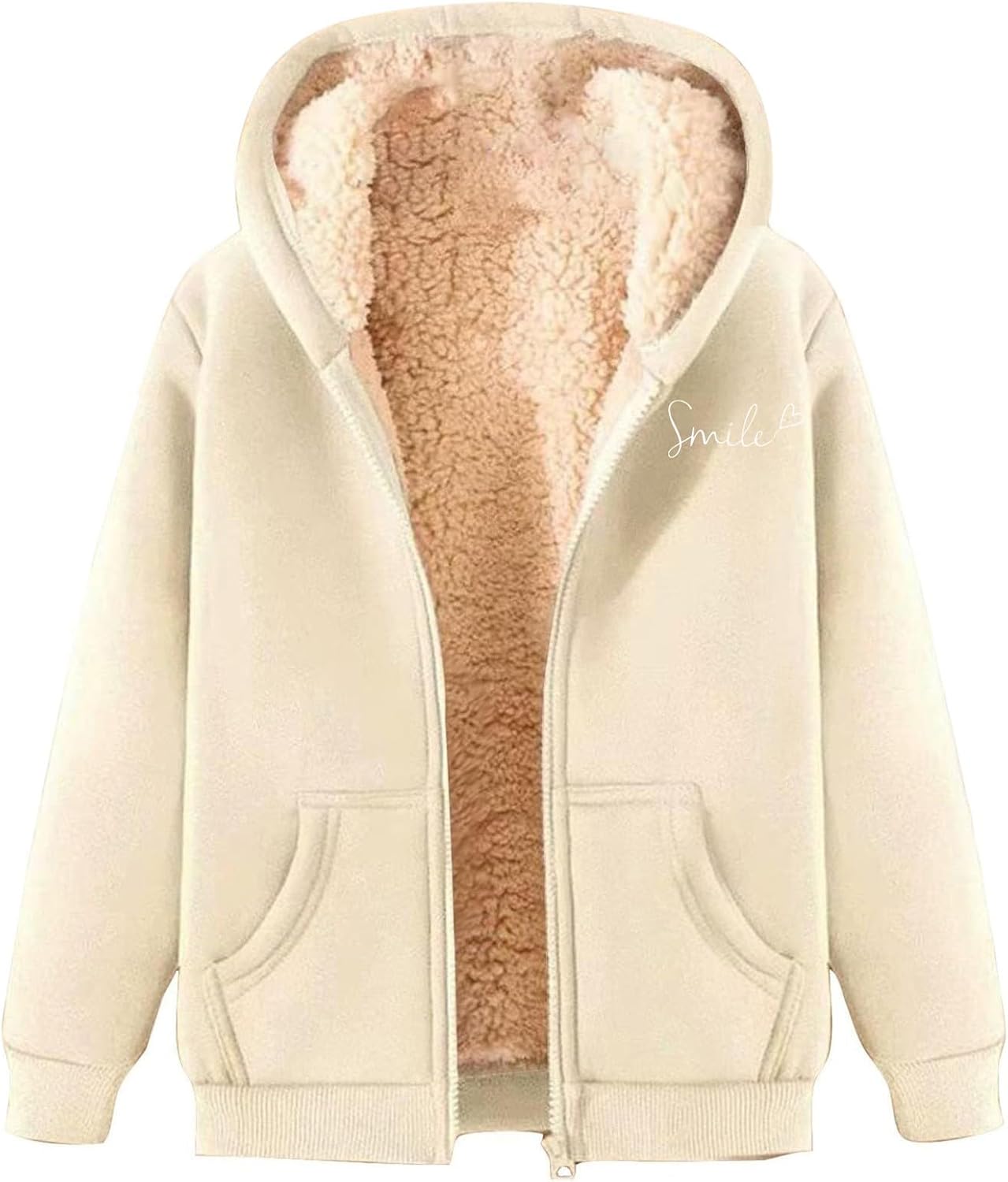 Sweats Femme Polaire Sweat à Capuche Veste Avec Zippée Couleur Unie Hiver Garder Au Chaud Épaisse Sherpa Manches Longues Manteaux Veste De SurvêTement D'Hiver Avec Capuche (Light Blue, M