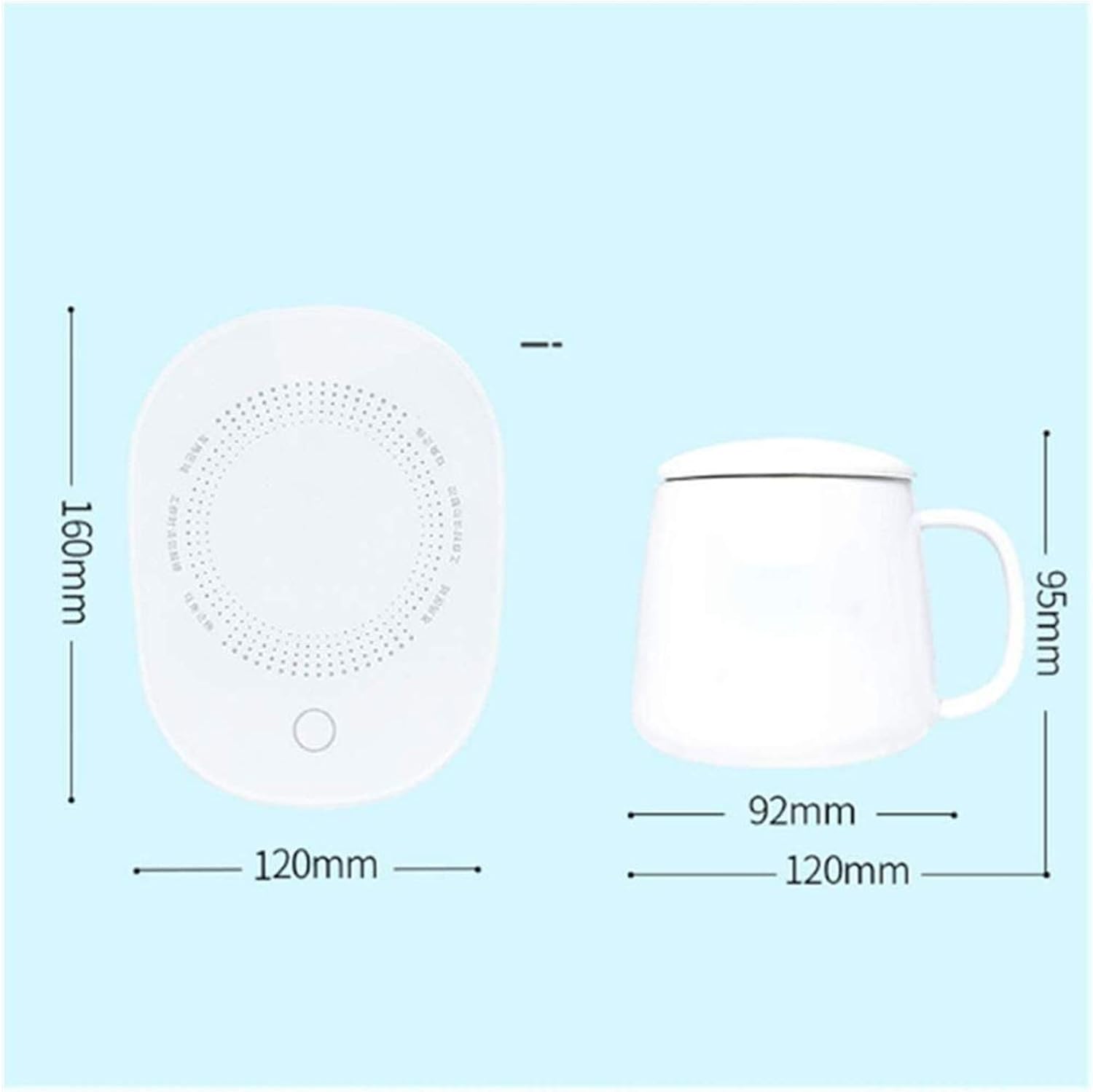 Coffee Mug Warmer Tea Cup Warmer Coffee Gifts for Desk Office Home Use, Smart Plate Warmer for Coffee, Tea, Beverage, Milk, Hot Chocolate