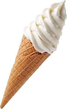jojofuny Fake Ice Cream Cones White Mini Artificial Ice Cream Cone Models for Home Kitchen Decor, Photography Props Shop, Window Display
